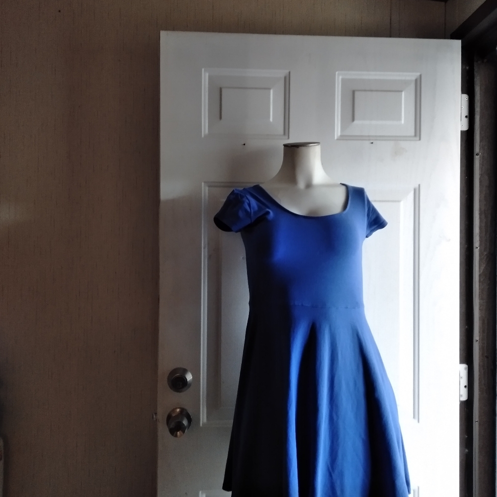 Blue teenage dress